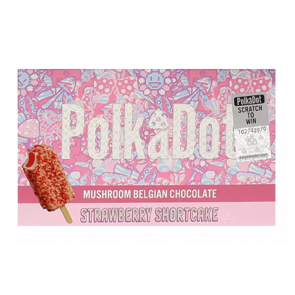 PolkaDot Magic Mushroom Belgian Chocolate Bar - Strawberry Shortcake - 4 Gram Description: 4 Grams Psilocybin Mushroom Belgian Chocolate Bar (Strawbery Shortcake) - Psilocybin Product Only! No THC One of the oldest and safest natural medicines in the world, health benefits from magic chocolate have been known to reduce stress, depression, stimulate brain cell growth, increase focus, and sharpen your senses. The Polka Dot Brand Psilocybin Magic Mushroom Belgian Chocolate Bars are highly potent and boast