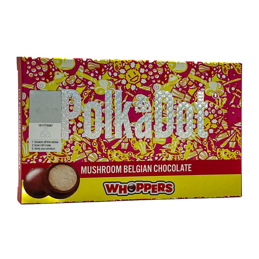 PolkaDot Magic Mushroom Belgian Chocolate Bar - Whoppers - 4 Gram