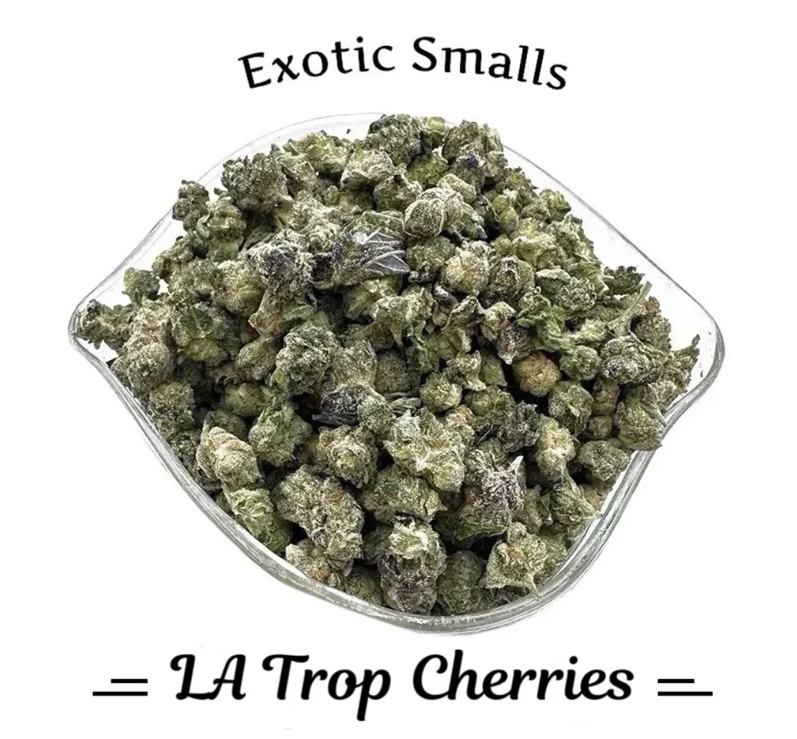 1 OZ Special | LA Tropical Cherries smalls | Hybrid/Sativa | THC 34.5%